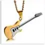 Xusamss Punk Titanium Steel Guitar Music Pendant Necklace,24inches Link Chain Xusamss Punk Titanium Steel Guitar Music Pendant Necklace,24inches Link Chain