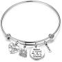 FUSTMW Birthday Bracelet 12th 13th 16th 18th Birthday Jewelry Gift Inspirational Bracelet Happy Birthday Gift for Daughter Best Friend