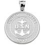 US Navy Sterling Silver with Prayer Blessing Pendant Necklace