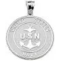 US Navy Sterling Silver with Prayer Blessing Pendant Necklace US Navy Sterling Silver with Prayer Blessing Pendant Necklace