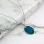 Ms.Iconic 17x22MM Oval Disc Rainbow Mood Charm Color Change Necklace Color Changing Jewelry Bridesmaid Wedding Gift for Her