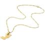 Republic of Congo Map Pendant Chain,Gold Color Congo-Brazzaville Map Country Map Congo Symbol Jewelry