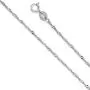 14k REAL Yellow OR White Gold Solid 1mm Singapore Chain Necklace with Spring Ring Clasp 14k REAL Yellow OR White Gold Solid 1mm Singapore Chain Necklace with Spring Ring Clasp