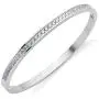 555Jewelry Womens Stainless Steel Fashion Cuff Hinged Lock Bangle Bracelet 555Jewelry Womens Stainless Steel Fashion Cuff Hinged Lock Bangle Bracelet