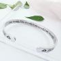 RENYILIN Creative Cuff Bracelet, Zodiac Bracelet, Inspirational Stainless Steel Bracelet for Men and Women
