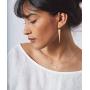 Geometric Triangle Rectangle Dangle Earrings for Women 18K Gold Plated Drop Minimalist Costume Jewelry