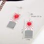 JinYu Demon Slayer Earrings Kamado Tanjirous Earrings Japanese Anime Demon Slayer Cosplay Prop Cartoon Alloy Cosplay Accessory Prop