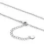 Personalized Gift for Mom, Daugther Grandmother-Sterling Silver Infinity 2-3 Interlocking Circles Pendant Necklace,16 Inch Choker Chain for Women Girls