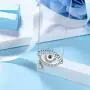 Protective Evil Eye Jewelry Gift 925 Sterling Silver Blule Evil Eye Ring/Earrings/Bracelet/Necklace/Magen David with Evil Eye Necklace New Year Valentine Gift for Women Girls