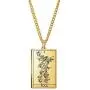 VASSAGO The Major Arcana Tarot Cards Vintage Amulet Stainless Steel Pendant Necklaces Jewelry