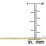 14k Yellow Gold Filled or White Gold Filled 1 mm, 1.3 mm, 1.5 mm or 2.1 mm Cable Pendant Chain Necklace
