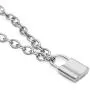 Nanafast Chain Lock Necklace Stainless Steel Statement Long Padlock Pendant Necklace for Women Girls Silver 18-32 Inches