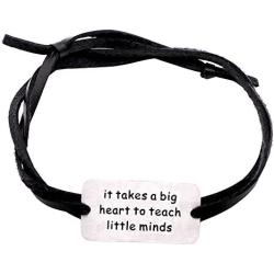 Melix Home Teacher Appreciation Gifts Neccklace It Takes A Big Heart to Teach Little Minds Graduation Gift
