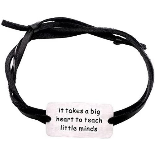 Melix Home Teacher Appreciation Gifts Neccklace It Takes A Big Heart to Teach Little Minds Graduation Gift
