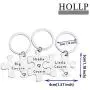 HOLLP Cousins Gift Big Middle Little Cousin Keychain Set of 2 3 Cousins Matching Puzzle Keychain Sisters Brothers Gift HOLLP Cousins Gift Big Middle Little Cousin Keychain Set of 2 3 Cousins Matching Puzzle Keychain Sisters Brothers Gift