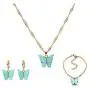 4 Pcs/Set Coforful Butterfly Jewelry Set Cute Acrylic Butterfly Pendant Necklace Bracelet Earrings Adjustable Chain Bohemian Necklace for Women Boho Jewelry Valentines Day Gifts 4 Pcs/Set Coforful Butterfly Jewelry Set Cute Acrylic Butterfly Pendant Necklace Bracelet Earrings Adjustable Chain Bohemian Necklace for Women Boho Jewelry Valentines Day Gifts