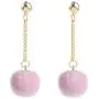 Flairs New York Faux Fur Pom Pom Tassel Drop Dangle Earrings Set Flairs New York Faux Fur Pom Pom Tassel Drop Dangle Earrings Set