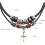 Beulous Choker Necklace for Men Jewelry Boho Jewelry for Women Hipppie Jewelry Wolf Tooth Cross Pendant Beaded Ankn Necklace Black Panther Necklace for Men Beulous Choker Necklace for Men Jewelry Boho Jewelry for Women Hipppie Jewelry Wolf Tooth Cross Pendant Beaded Ankn Necklace Black Panther Necklace for Men