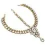 MUCH-MORE Gorgeous Style Stunning Gold Plated Kundan Stone Indian Matha Patti Head Partywear Jewelry for Women