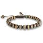 Hands Of Tibet Tibetan Prayer Mala Embedded Medicine Bracelet Yoga Healing Beads Adjustable Wrist Mala Many Color Choices (Black)