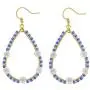 PLTGOOD Daisy Drop Dangle Earrings for Women Girls - Handmade Bohemian Miyuki Delica Beads Tear Statement Earrings Vintage Fashion Jewelry