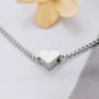 Kakaco Heart Layered Choker Necklaces Beaded Necklace Pendants Silver Chain Jewelry for Women and Girls