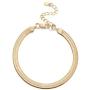 NUZON 14K Gold Snake Chain Bracelet& Cuban Curb T Bar Link Chain Bracelet Minimalist Dainty Jewelry for Women Girls 7 Adjustable