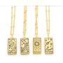 LAONATO Tarot Card Necklace for Women | Moon Star Sun Wisdom, 21 inches