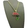 Fashion 21 Pan African Colored Africa Map Pendant 24'' Various Chain Necklace in Gold, Silver Tone Fashion 21 Pan African Colored Africa Map Pendant 24'' Various Chain Necklace in Gold, Silver Tone