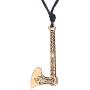Skyrim Viking Dragon Celtic Knot Amulet Runes Perun Axes Pendant Necklace