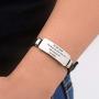 Bestay Fathers Day Gift - Dad Gift from Son Daughter for Birthday Christmas ,Personalized Engraved Bracelet Inspirational Wristband for Men