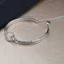 BEKECH The Best Moms Get Promoted to Grandma Interlocking Circles Bracelet Gift for Grandmother Nana Yaya Grammy Nonna