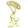 Shiny Jewelers USA Mens Hatchet Man Hip HOP Pendant Necklace Gold Silver Black Large w/ 5mm Cuban Chain Shiny Jewelers USA Mens Hatchet Man Hip HOP Pendant Necklace Gold Silver Black Large w/ 5mm Cuban Chain