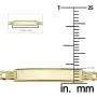 KoolJewelry 14k Yellow Gold High Polish Figaro Baby ID Bracelet (5.5 inches long) KoolJewelry 14k Yellow Gold High Polish Figaro Baby ID Bracelet (5.5 inches long)