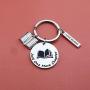 Book Lover Gift Just One More Chapter Book Lover Keychain Bookwarm Gift Writer Keychain Gift for Writers Librarian Gift Bibliophile Gift(chapter KR)