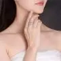YOGEME Fashion AAA Cubic Zirconia Baguette Ring,shinning,Eternity Ring Band for Women