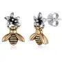 Nofade Silver Cute Flower Bumble Bee Earrings Studs for Women Teen Girls 925 Sterling Silver & Brass Small Animal Studs Earrings Hypoallergenic Earrings for Sensitive Ears Nofade Silver Cute Flower Bumble Bee Earrings Studs for Women Teen Girls 925 Sterling Silver & Brass Small Animal Studs Earrings Hypoallergenic Earrings for Sensitive Ears