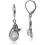 Silvershake Oval Shape Cabochon Stone or Shell 925 Sterling Silver Leaf Leverback Dangle Earrings Jewelry for Women or Teens Silvershake Oval Shape Cabochon Stone or Shell 925 Sterling Silver Leaf Leverback Dangle Earrings Jewelry for Women or Teens