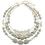 Bocar Multi Layer 4 Strand Statement 17'' Collar Beaded Necklace for Women Gift