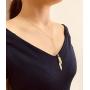 FUNEIA 6 PCS Long Pendant Necklace for Women Simple Bar Layer Three Triangle Tassel Y Charm Necklace Set