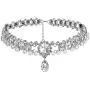 Fashion Womens Pearl Collar Crystal Diamond Chunky Choker Pendant Bib Necklace