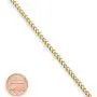 Miabella Solid 18K Gold or Rhodium Plated 925 Sterling Silver Italian 2.5mm Franco Square Box Link Chain Bracelet for Men Women 7, 8 Inch Made in Italy
