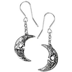 Alchemy of England Fashion Jewelry Mera Luna Crescens - Tragicom Moon Earrings