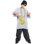 Skeleteen Hip Hop Gold Necklace - Rapper Dollar Sign Medallion Gangster Golden Chain Costume Bling Jewelry