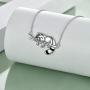 ONEFINITY Red Panda Necklace Sterling Silver Red Panda Pendant Necklaces Cute Red Panda Jewelry Gifts for Women