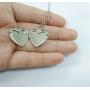 SENFAI Initial Alphabet Letter Heart Shaped Photo Frame Memory Locket Pendant Necklace 18 in