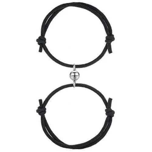 NC 2pcs Magnetic Couples Bracelets for Women Men Mutual Attraction Relationship Matching Friendship Rope Stainless Steel Bracelets for Teen Girls Sister Jewelry NC 2pcs Magnetic Couples Bracelets for Women Men Mutual Attraction Relationship Matching Friendship Rope Stainless Steel Bracelets for Teen Girls Sister Jewelry