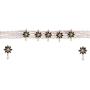 Efulgenz Indian Traditional 18K Gold Tone Plated Ruby Pearl Beaded Collar Strand Moti Choker Necklace Jewelery Festive Costume Accessories for Women and Girls