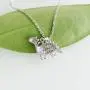 Hiqmic 925 Sterling Silver Cute Dinosaur Stegosaurus Pendant Necklace White Gold Plated Jewelry Gifts for Women 17''_WK99096 Hiqmic 925 Sterling Silver Cute Dinosaur Stegosaurus Pendant Necklace White Gold Plated Jewelry Gifts for Women 17''_WK99096