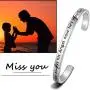 WUSUANED I Used to Be His/Her Angel Now Hes/Shes Mine Cuff Bracelet Loss of Dad Mom Sympathy Gift